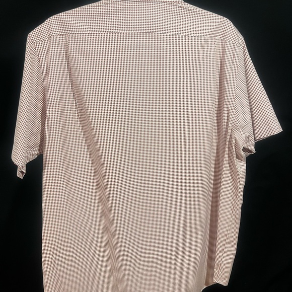 🔵 Hart Schaffner Marx mens large short sleeve button down shirt - Picture 3 of 5